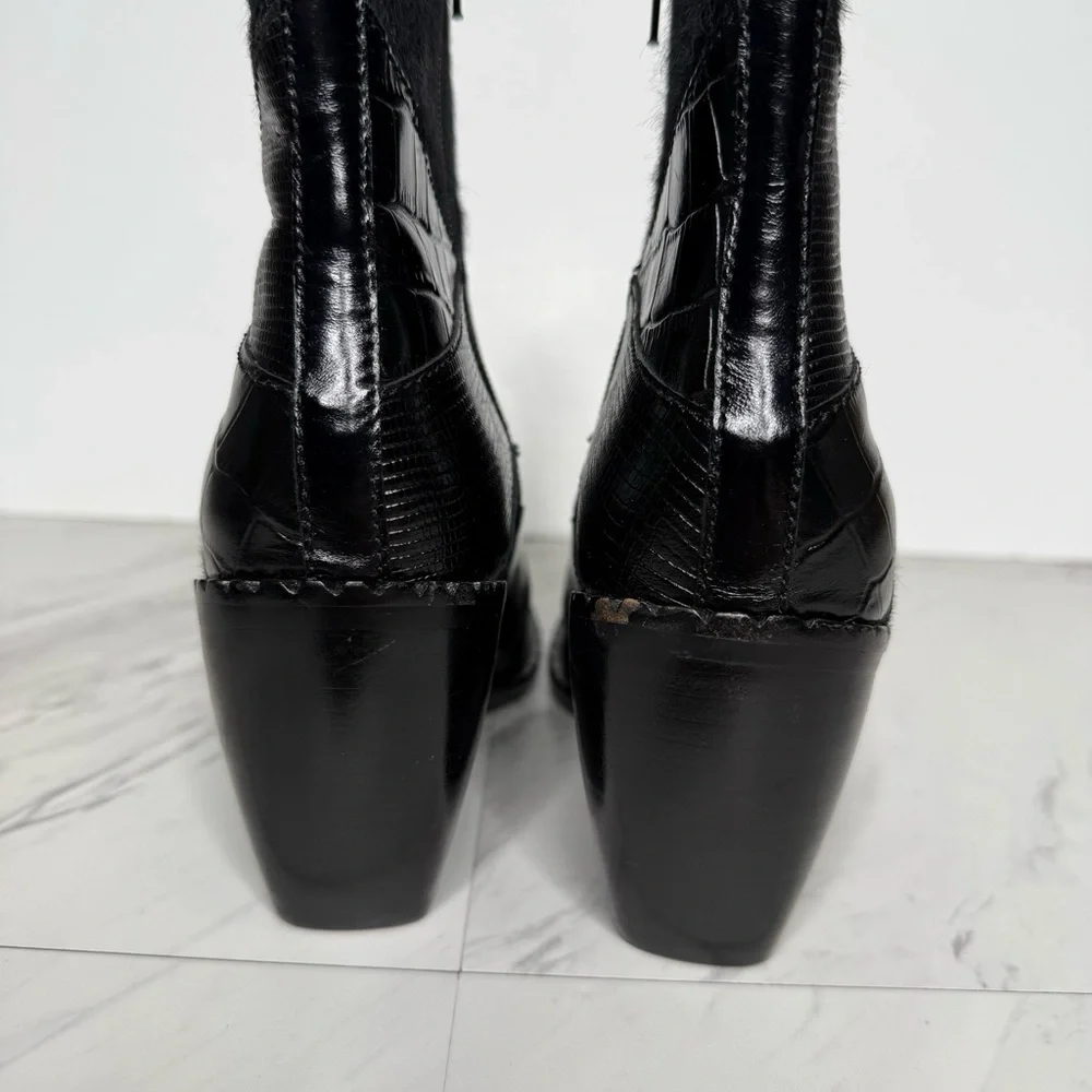 Jeffrey Campbell Caballeros Black Western Boot 6